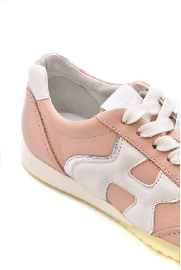 Hogan Leren sneakers voor vrouwen Roze Dames