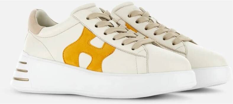 Hogan Sneakers van ivoor en oker Beige Dames