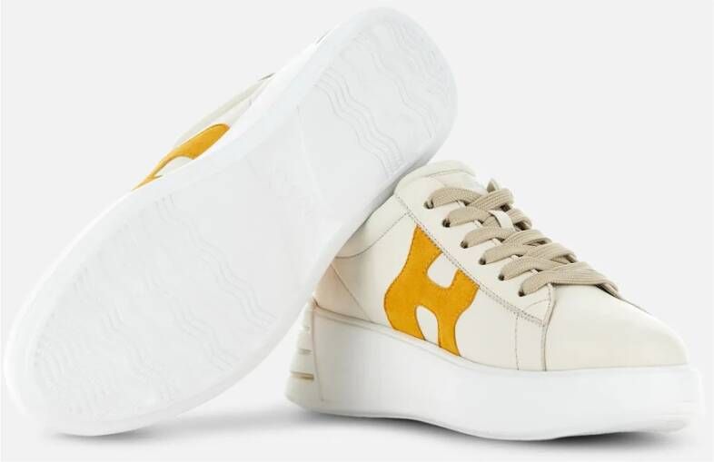 Hogan Sneakers van ivoor en oker Beige Dames