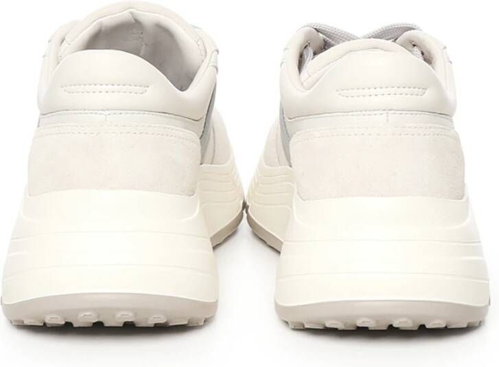 Hogan Sneakers van suède met leren inzetstukken Beige Heren