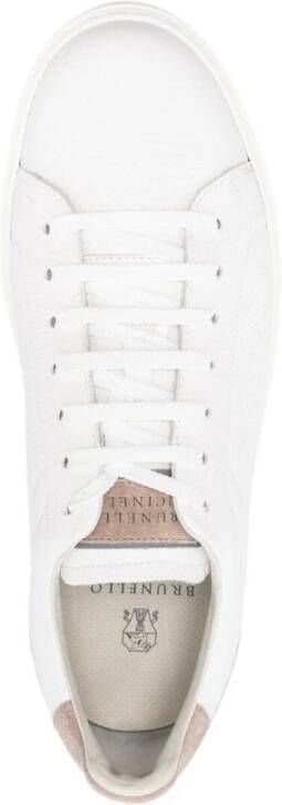 Hogan Witte Leren Sneakers met Contrasterend Hiel Detail White Heren - Foto 5