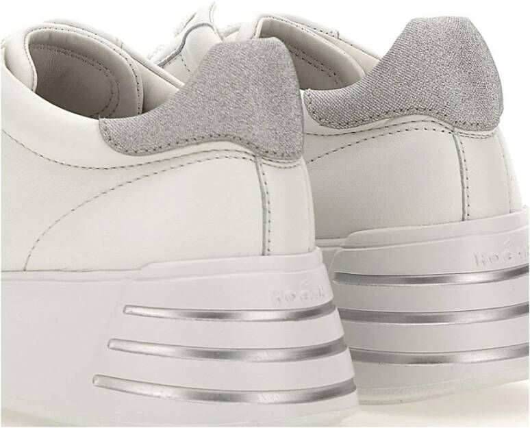 Hogan Witte Leren Sneakers met Patentleer en Stoffen Details White Dames - Foto 12