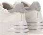 Hogan Witte leren sneakers met glitterdetails White Dames - Thumbnail 8