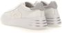 Hogan Witte leren sneakers met glitterdetails White Dames - Thumbnail 5