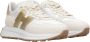 Hogan Witte sneakers voor dames met suède en nylon inzetstukken White Dames - Thumbnail 2