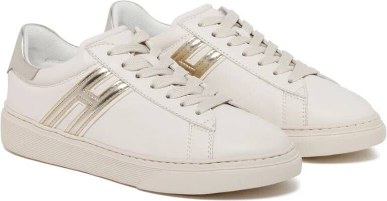 Hogan Witte lage sneakers van kalfsleer Wit Dames