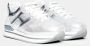 Hogan Zilveren Geperste Stoffen Sneakers White Dames - Thumbnail 2