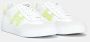 Hogan Witte Leren Sneakers met Geel H Logo en Gel Details White Dames - Thumbnail 2