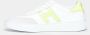 Hogan Witte Leren Sneakers met Geel H Logo en Gel Details White Dames - Thumbnail 3