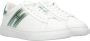 Hogan Witte leren sneakers met metallic groene details White Dames - Thumbnail 5