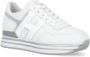 Hogan Metallic Leren Sneakers White Dames - Thumbnail 2
