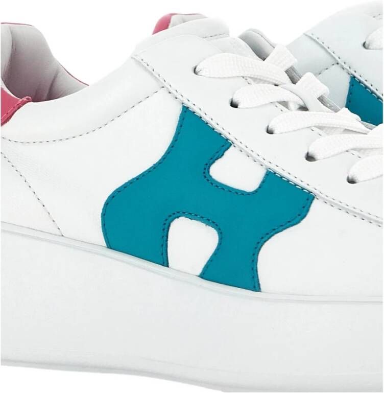 Hogan Rebel Leren Sneakers Wit Dames