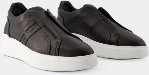Hogan Witte Leren Slip On Sneakers H580 Wit Heren