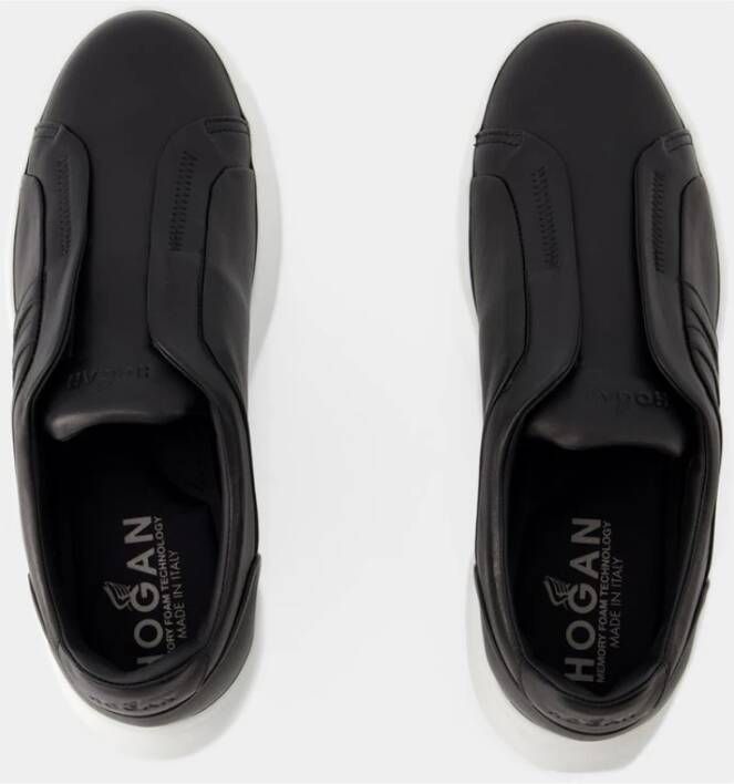 Hogan Witte Leren Slip On Sneakers H580 Wit Heren