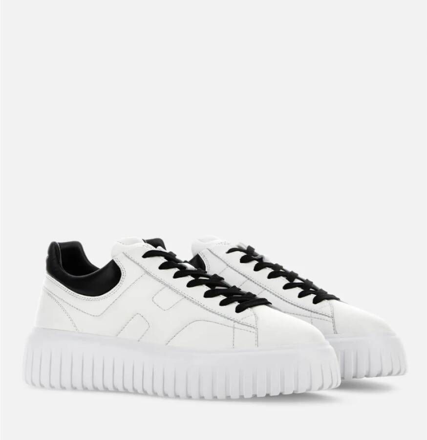 Hogan Trendy witte leren sneakers voor heren Wit Heren