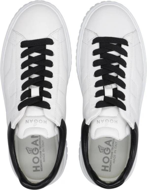 Hogan Witte H-Stripes Sneakers Wit Heren