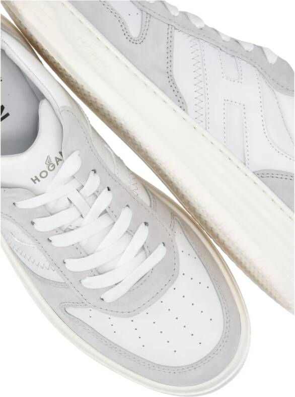 Hogan Sneakers van glad leer met suède inzetstukken White Heren - Foto 5