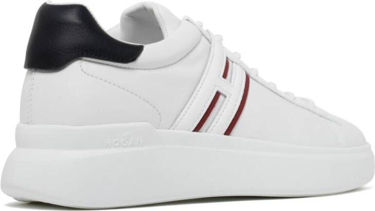 Hogan Witte Calf Leren H580 Lage Top Sneakers Wit Heren