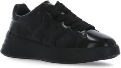 Hogan Zwarte Leren Dames Sneakers Zwart Dames