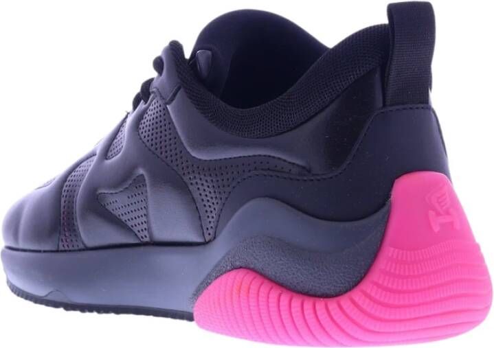 Hogan Stijlvolle synthetisch leren sneakers Zwart Dames
