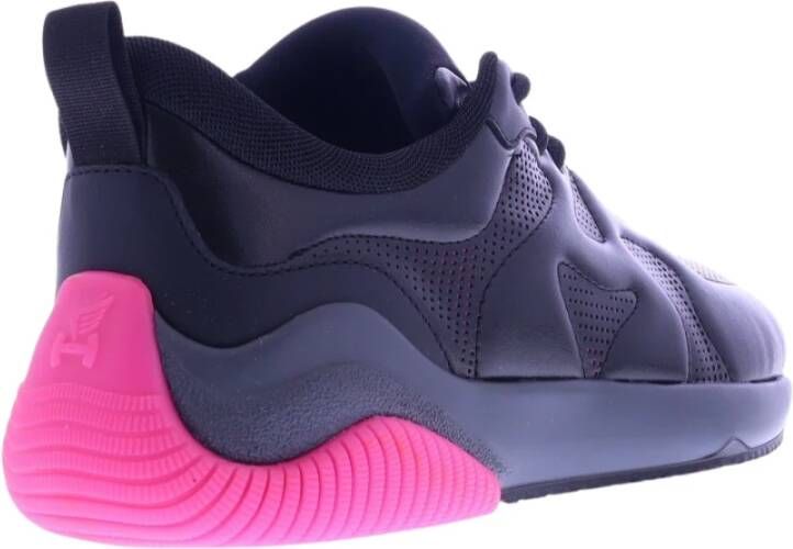 Hogan Stijlvolle synthetisch leren sneakers Zwart Dames