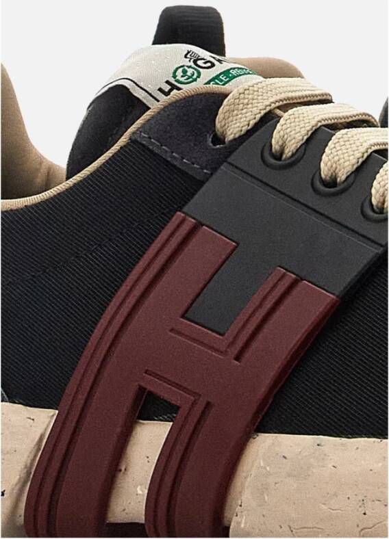 Hogan Sneaker Upgrade: Zwarte en Grijze Sportschoenen Zwart Dames