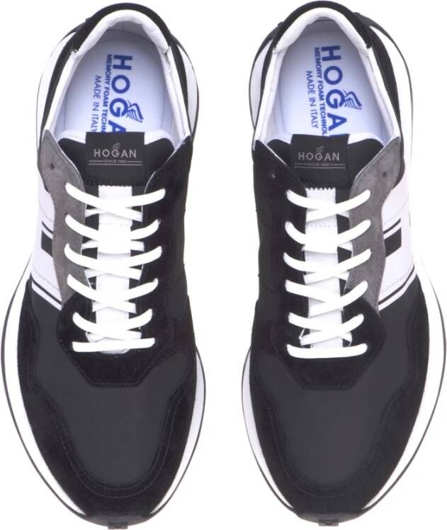 Hogan Moderne sneakers met retro-geïnspireerd ontwerp en Ry Foam-technologie Zwart Heren