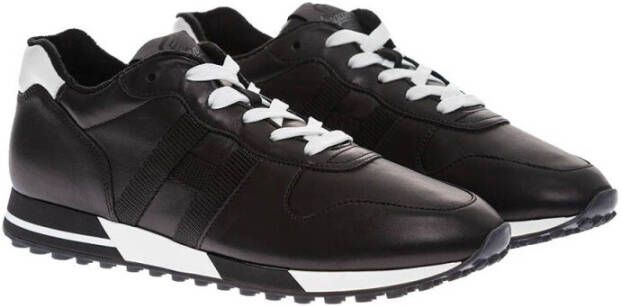 Hogan Hardloopschoenen met Contrasterende Hiel Zwart Heren