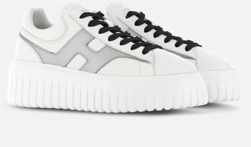 Hogan Sportieve en veelzijdige H-Stripes Sneakers White Dames