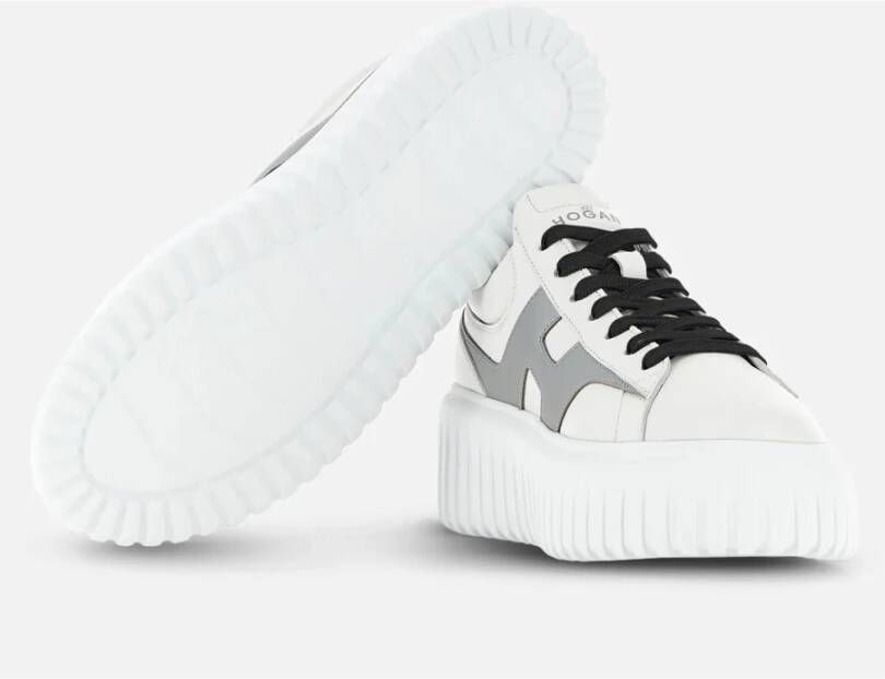 Hogan Sportieve en veelzijdige H-Stripes Sneakers White Dames