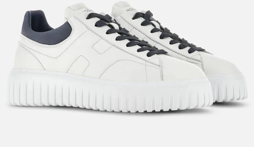 Hogan Sportieve en veelzijdige H-Stripes Sneakers White Heren