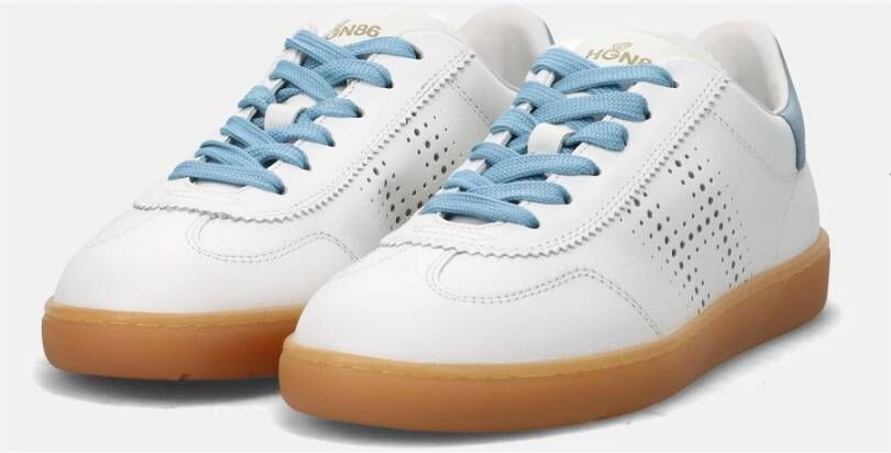 Hogan Stijlvolle Dames Leren Sneakers White Dames