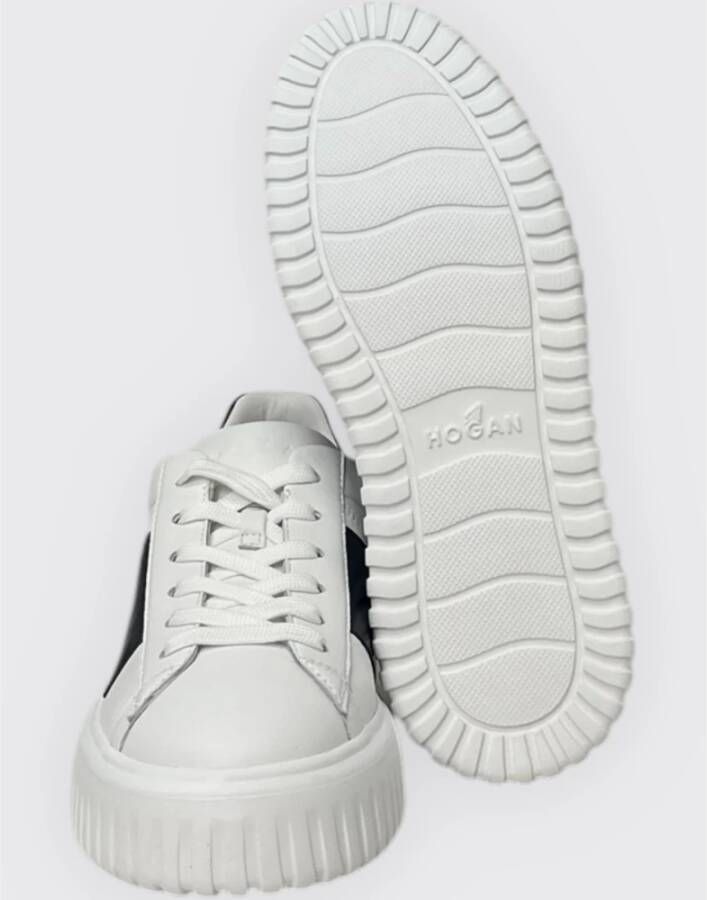 Hogan Stijlvolle Gestreepte Sneakers voor Mannen White Heren
