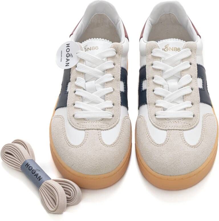 Hogan Stijlvolle Leren Sneakers met Veters
