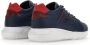 Hogan Blauw en Rood Interactieve Leren Sneaker Blue Heren - Thumbnail 4