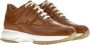 Hogan Bruin Leren Interactieve Sneakers Brown Dames - Thumbnail 6