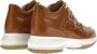Hogan Bruin Leren Interactieve Sneakers Brown Dames - Thumbnail 7