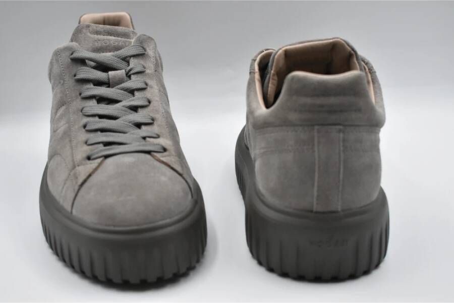 Hogan Stijlvolle Veterschoenen in Moeras Kleur