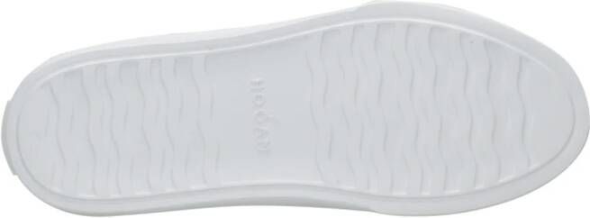 Hogan Stijlvolle witte leren sneakers White Dames