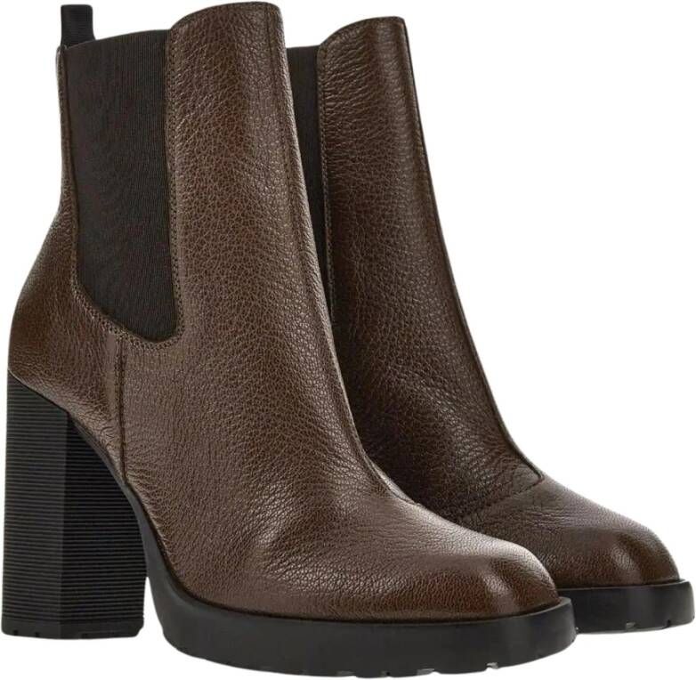 Hogan Stoere en vrouwelijke Chelsea Boot Brown Dames