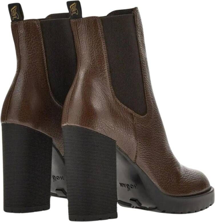 Hogan Stoere en vrouwelijke Chelsea Boot Brown Dames