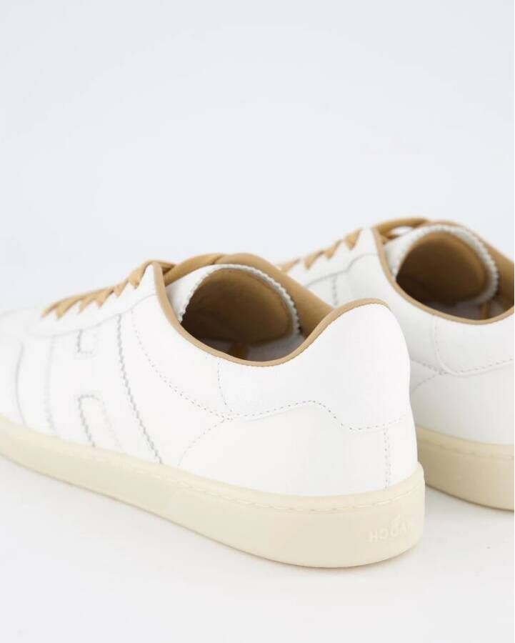 Hogan Stoere Sneaker in Wit Nude