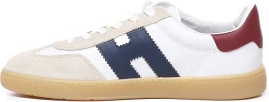 Hogan Logo-Print Leren Sneakers Blue Heren - Foto 11