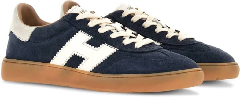 Hogan Stoere Vetersneakers Blauw Heren