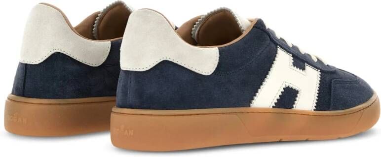 Hogan Stoere Vetersneakers Blauw Heren