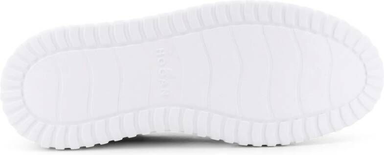 Hogan Witte Leren Sneakers met Side-H Detail White Heren