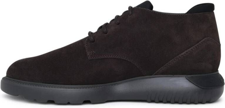 Hogan Suède Desert Boots met Scuba-Effect Details Brown Heren