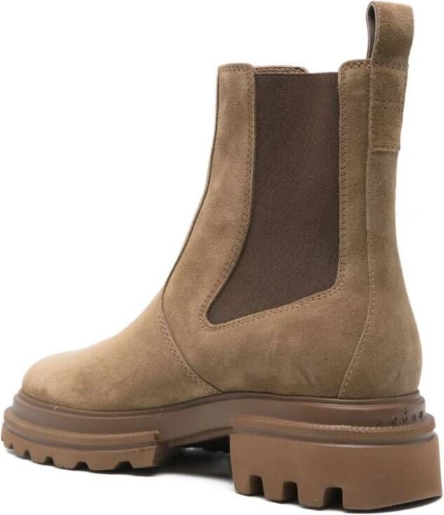 Hogan Suede Elastische Enkellaarzen