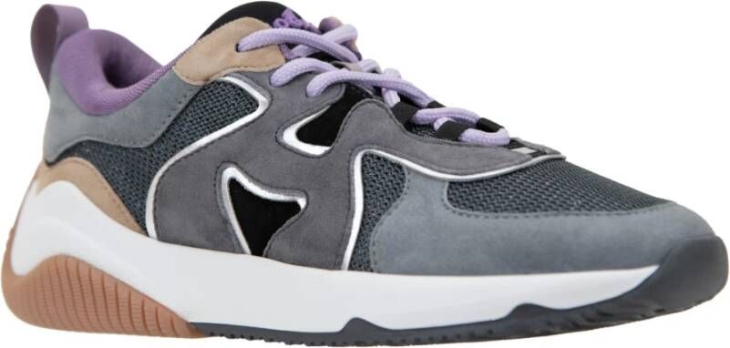 Hogan Suède Glitter Sneakers met Veters Multicolor Dames