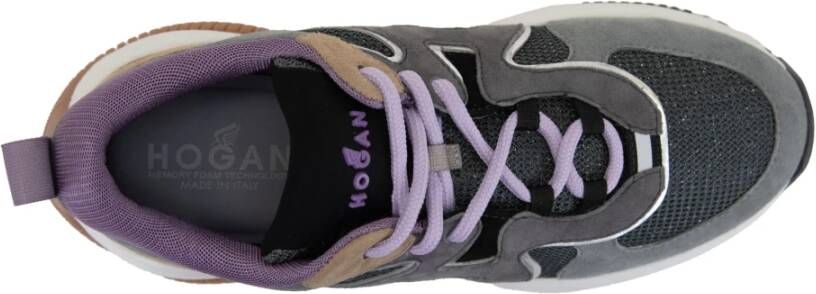 Hogan Suède Glitter Sneakers met Veters Multicolor Dames